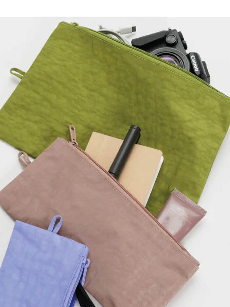 Nwot Baggu Flat Pouch Large - Avocado (Nettle) — image 2 of 2